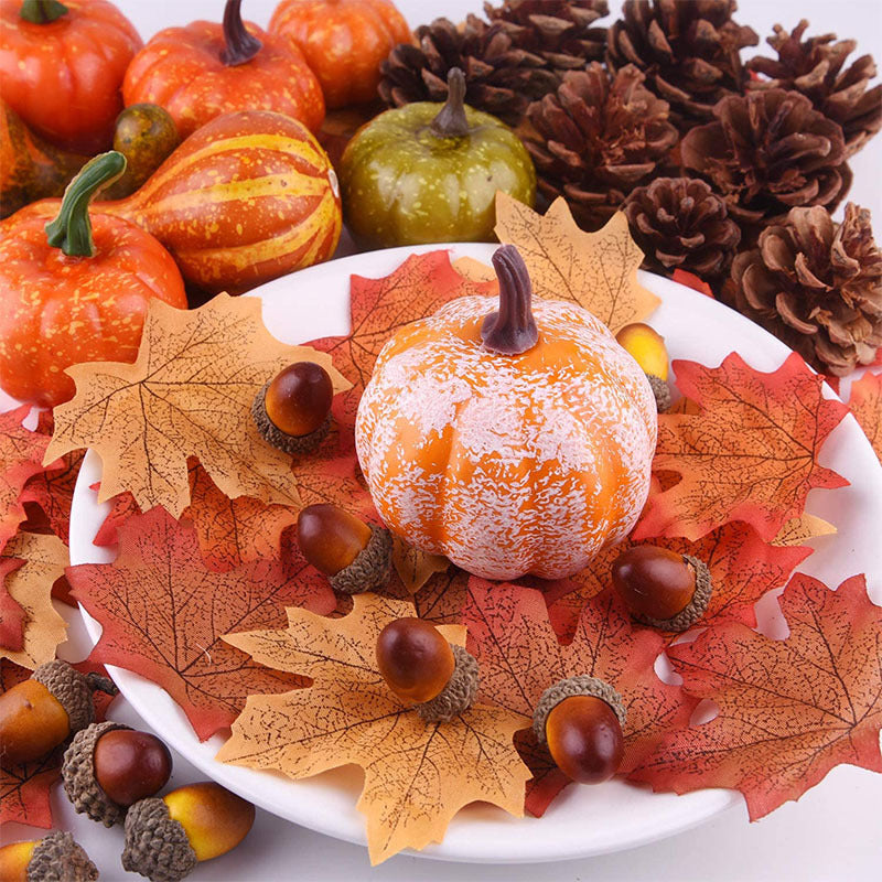 Simulation Pumpkin Halloween Decoration Modèle Pumpkin Cabinet à légumes Affichage de la photographie