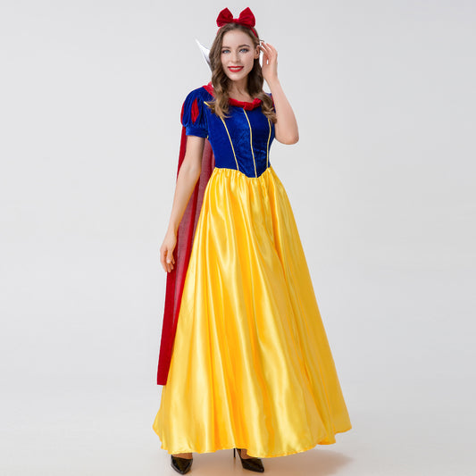 Costume d&#039;Halloween adulte neige blanche cosplay de luxe